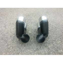 Sorties de pot d'échappement 2x2 pour Mercedes classe E Diesel