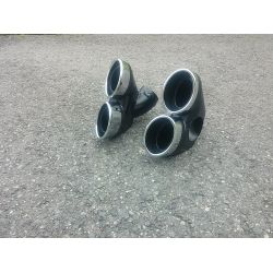 Sorties de pot d'échappement 2x2 pour Mercedes classe E Diesel