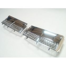 Grille latérale pour Land Rover L322 2003-2005 - Chrome Noire